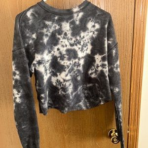 Fuzzy Crop Sweatshirt
